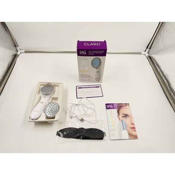CLARO Acne Treatment Light Therapy System by SPA Sciences, Blue & Red LED - Picture 2 of 14